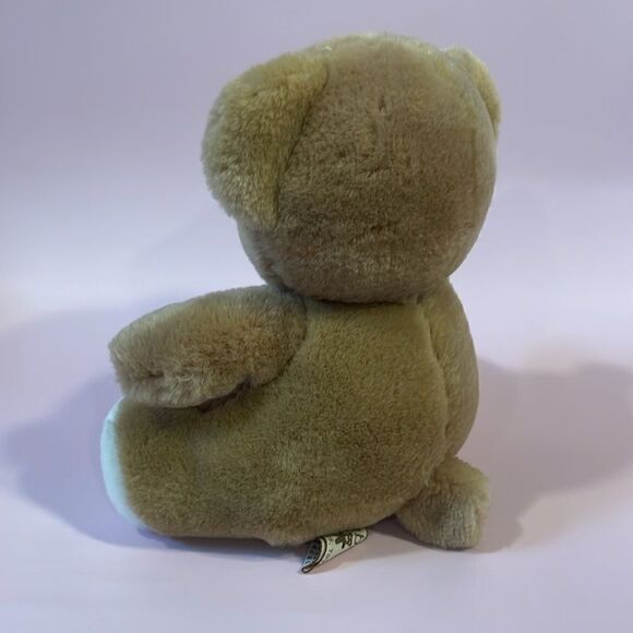 Vintage 1988 ganzbros toys Tan & White Teddy Cream Excellent Used Condition 6.5” - Picture 3 of 8